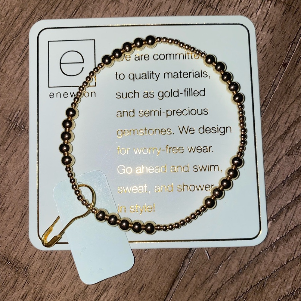Newton Gold Beaded Bracelet